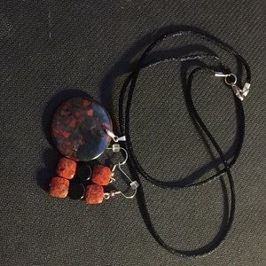 Hand made One of kind necklace and earrings
